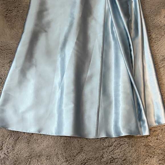 Jessica McClintock Shimmering Light Blue Dress - Picture 2 of 5